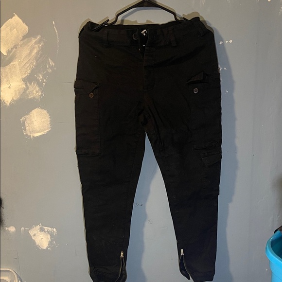 Other - Woman Black Large Red Cargo Pants